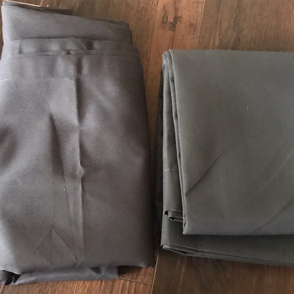 Twill Curtain Panel Charcoal